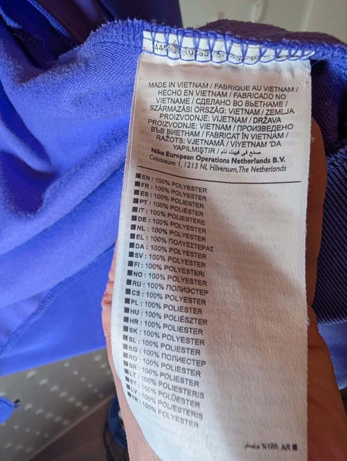 Nike Dri-Fit retro zip track top size S