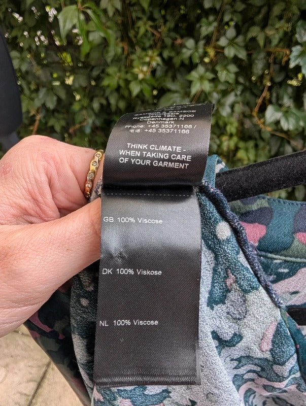 Samsøe Samsøe Hamil Dress Plum Camo Print Size M