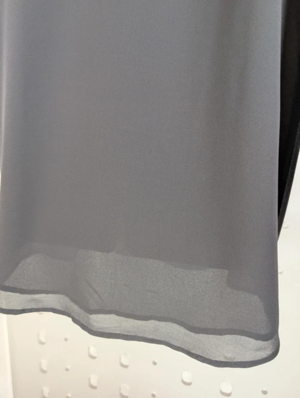 Mint Velvet Dark Grey Longline Ruffle Blouse Medium