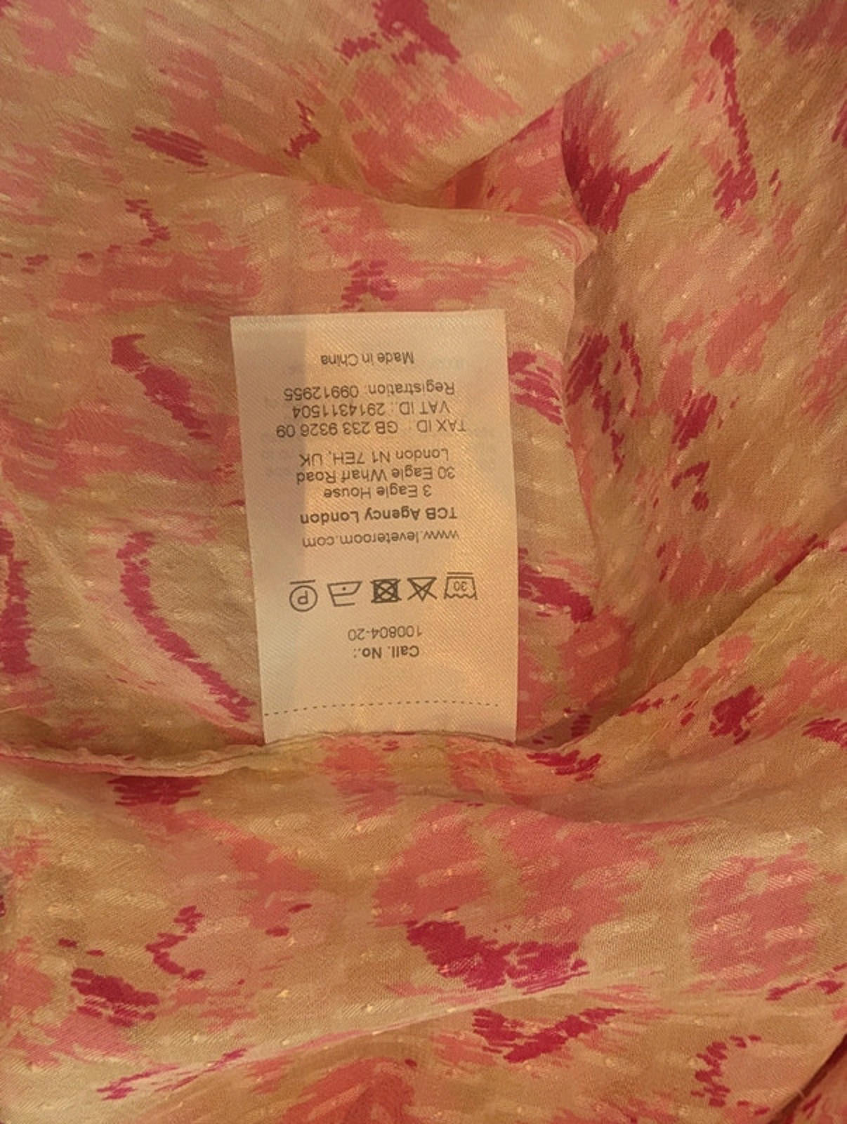 Levete Room Pink Sheer Blouse size XS