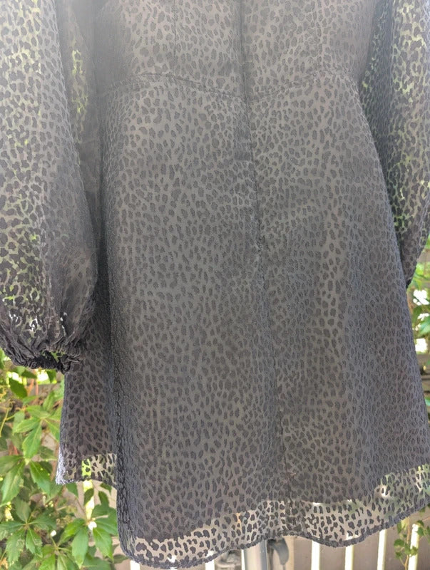 Nobody's Child Textured Mini Dress Black UK12