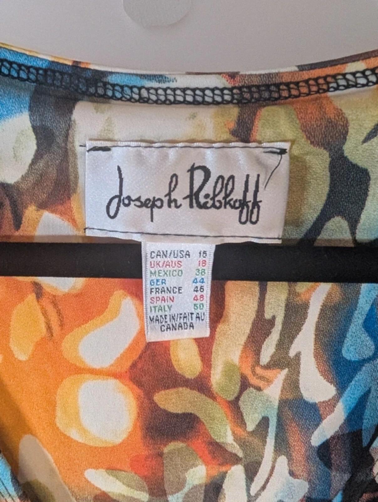 Joseph Ribkoff Draped Top – Eyelet Detail – UK 18 Stretch Jersey