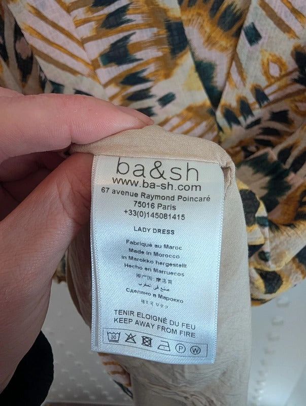 ba&sh Lady Printed Kaftan Style Dress Size 2 M