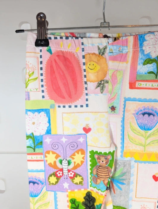 Oilily Peppy Postcard Print Leggings Age 5 110cm BNWT