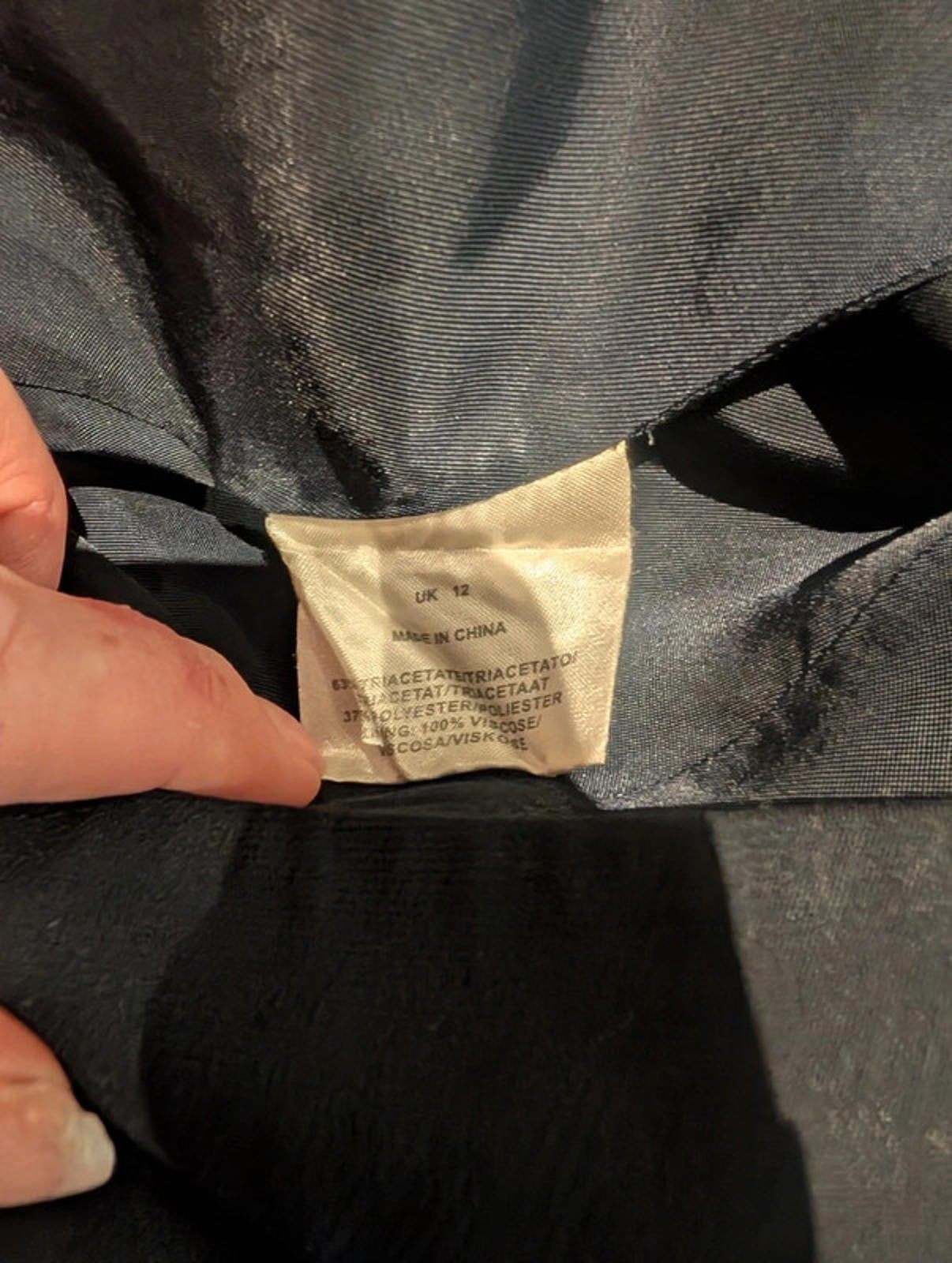 Jaeger Navy Fluted Midi Skirt – Size 12