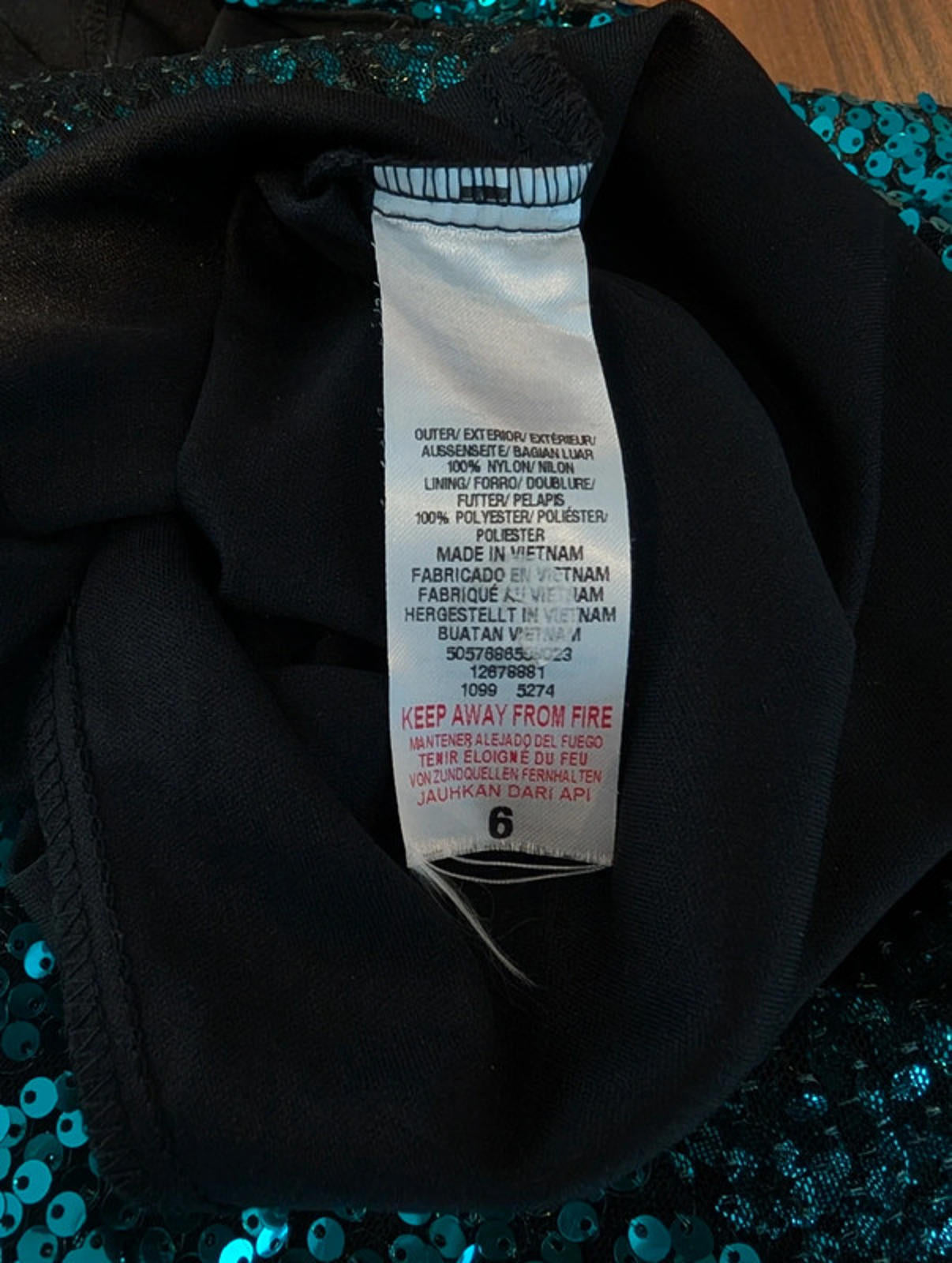 Stunning Turquoise Sequin Bodycon Dress – UK 6