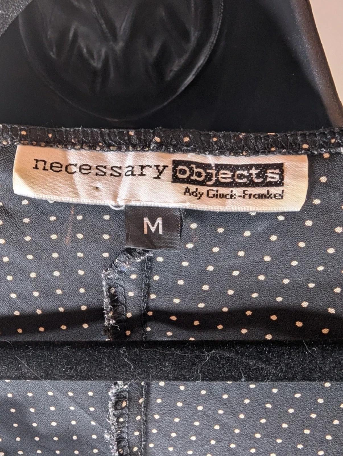 Necessary Objects by Ady Gluck-Frankel Y2K Sheer Polka Dot Lace Top XS S