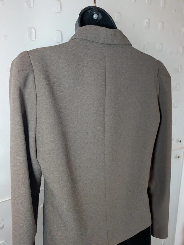 Vintage Jacques Vert Cropped Wool Blend Jacket UK10 Made in England