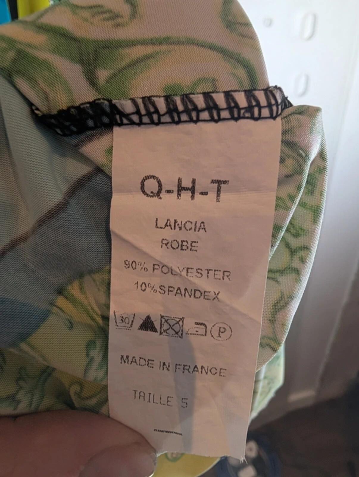 Quinze Heures Trente Paris Printed Draped Dress UK14