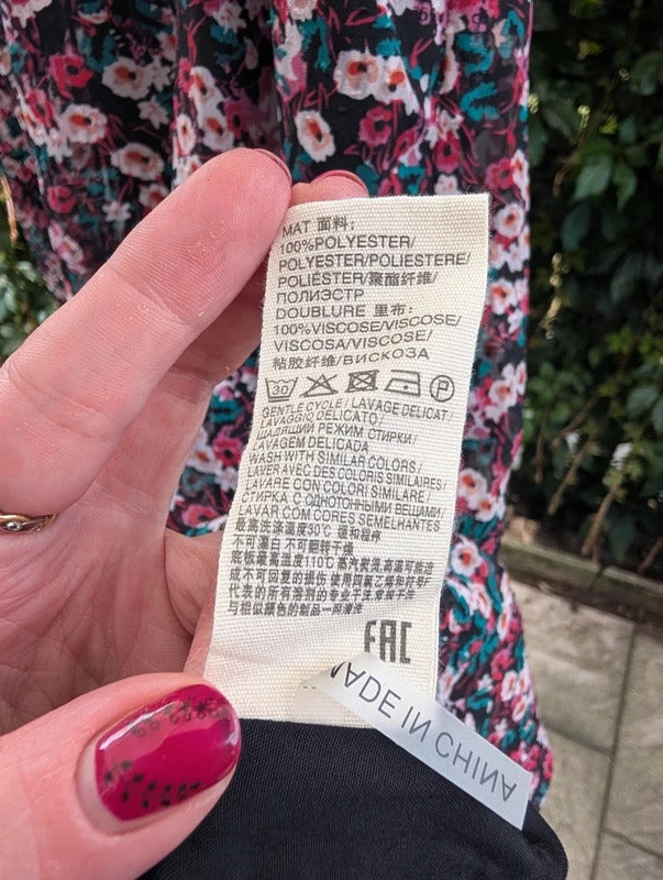Suncoo Paris Clotilde Floral Midi Dress NWT UK10