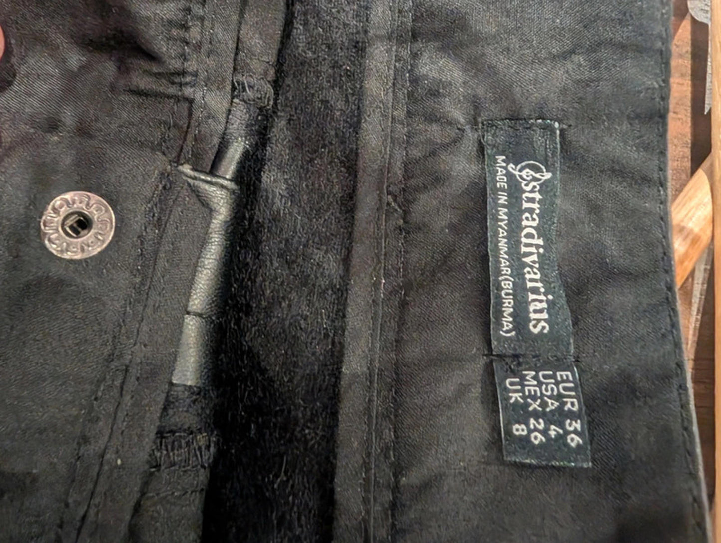 Stradivarius PU mini skirt size 8