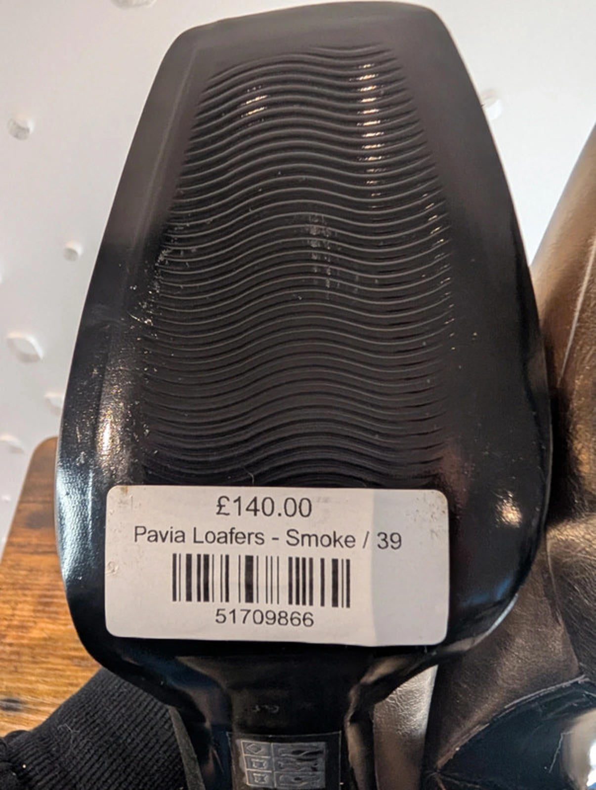 DWRS ‘Pavia’ block-heeled loafers metallic smoke leather EU 39 / UK 6 (fits 6.5)