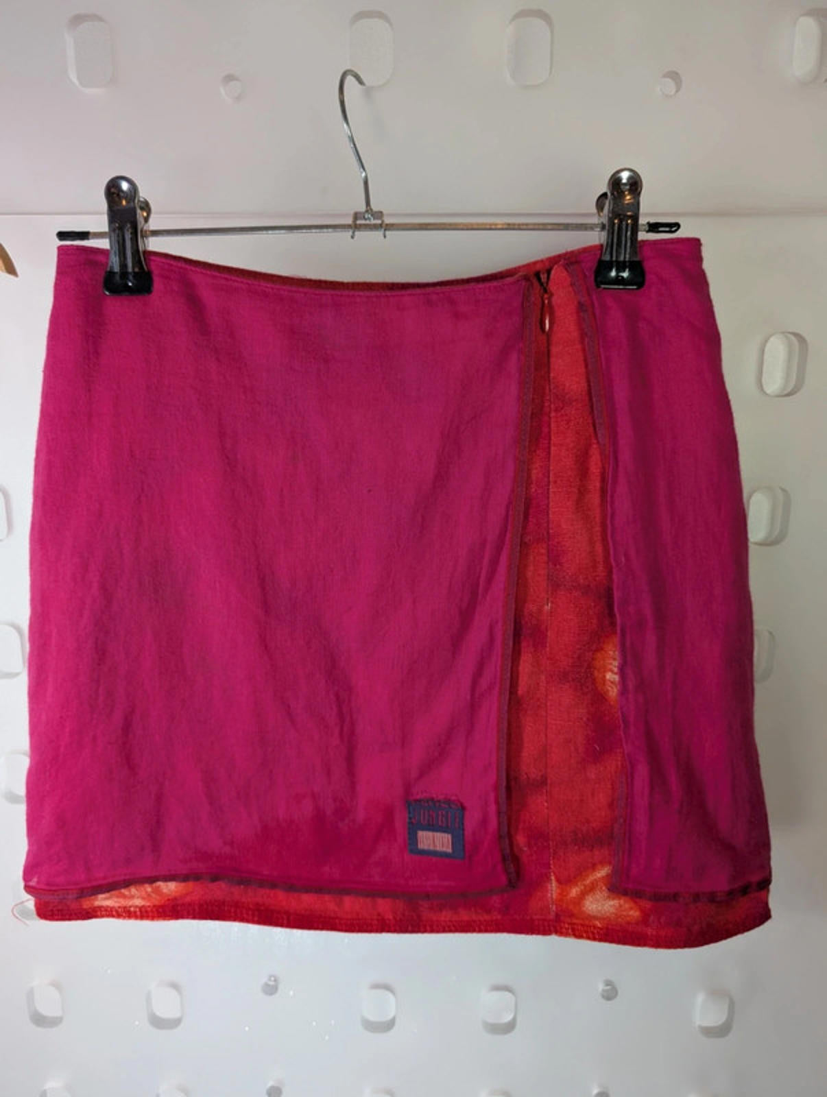 Kenzo Jungle floral skirt and top set – age 8 – pink & orange cotton