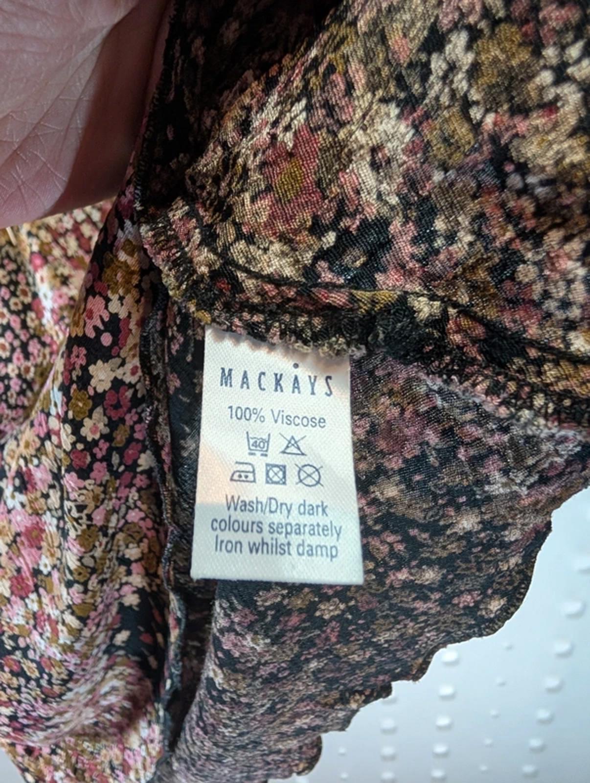 Opus Vintage Floral Viscose Top UK12