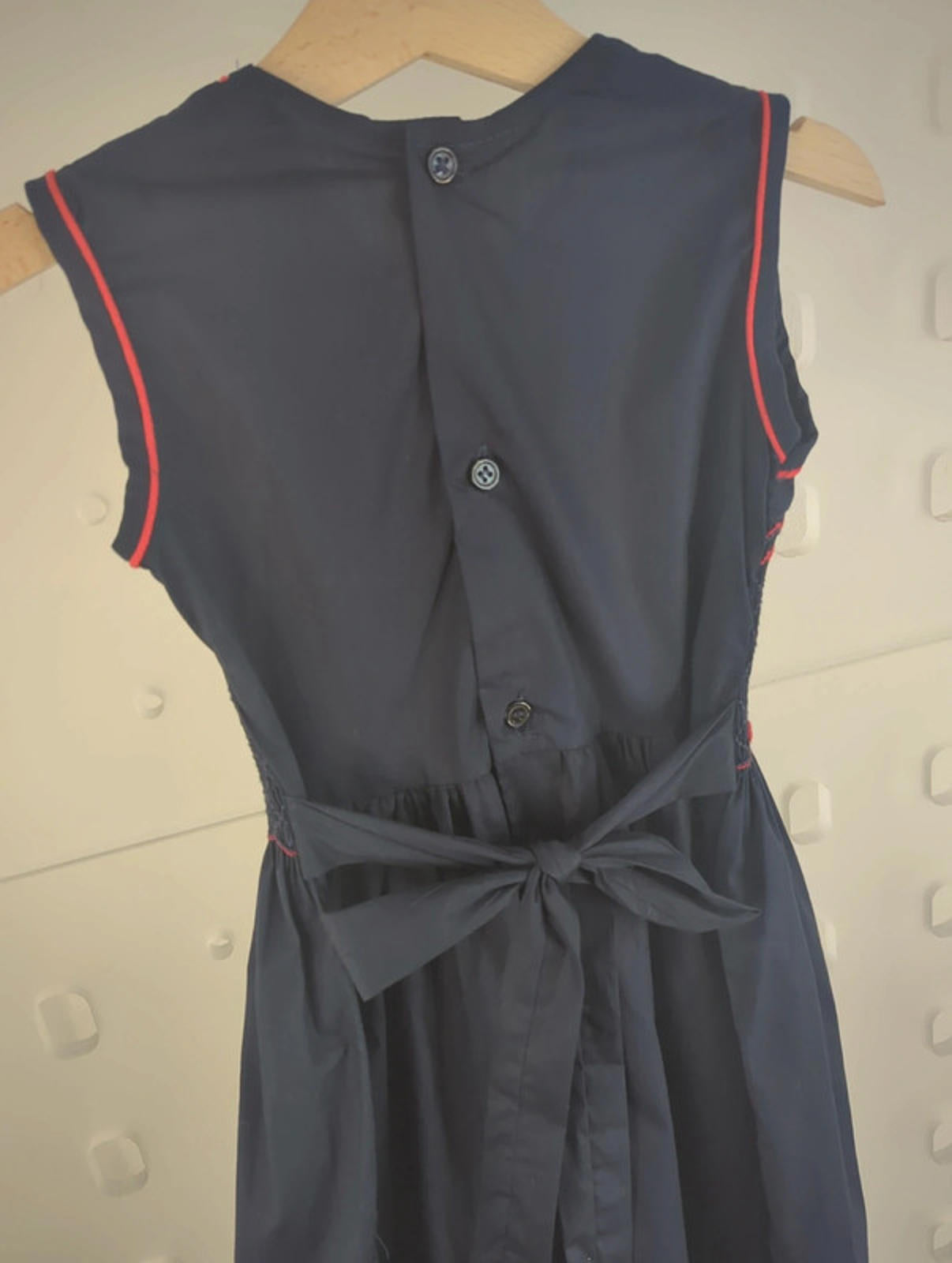 Girls age 4 Navy cotton occasion dress