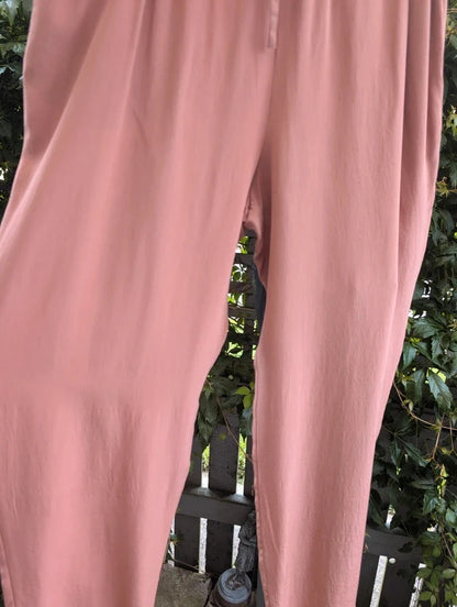 Next Directory Vintage Silk Trousers Terracotta UK8 Petite