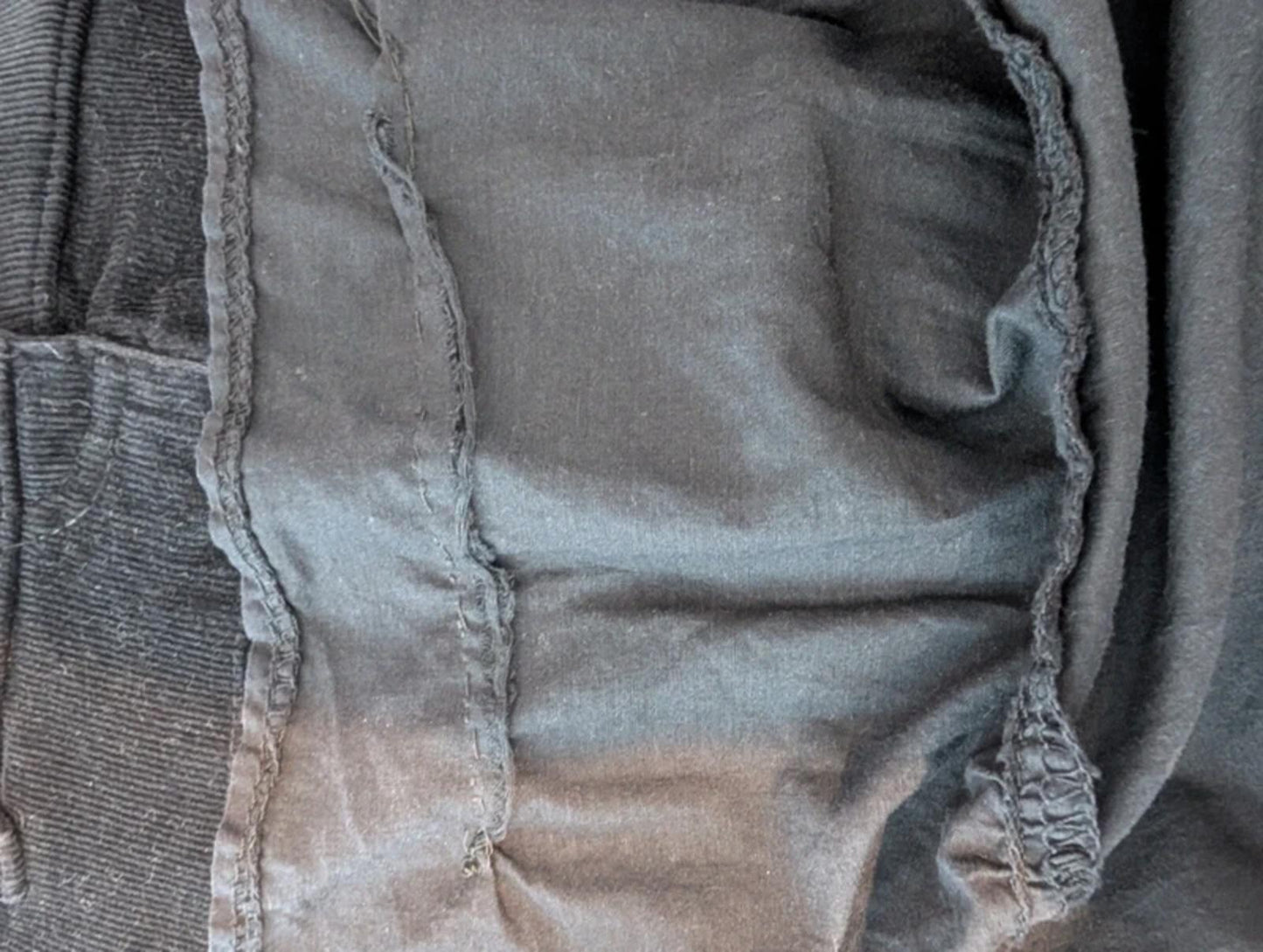 Ke Kaña Corduroy & Cotton Maxi Skirt – Boho Patchwork Style – UK 12