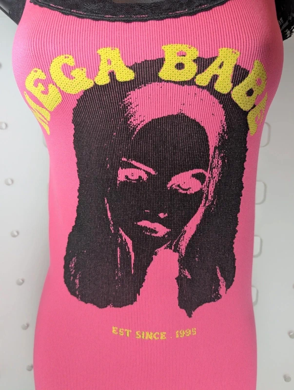 Urban Outfitters Mega Babe Graphic Mini Dress - Pink - S