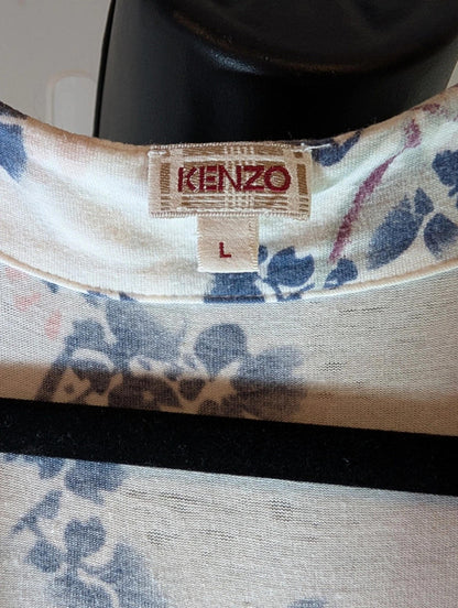 Kenzo bamboo print stretch viscose dress – size L (priced for condition)