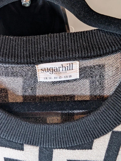 Sugarhill Brighton Chevron Knit Jumper UK14