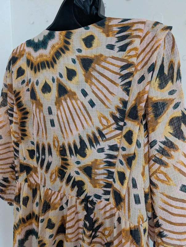ba&sh Lady Printed Kaftan Style Dress Size 2 M