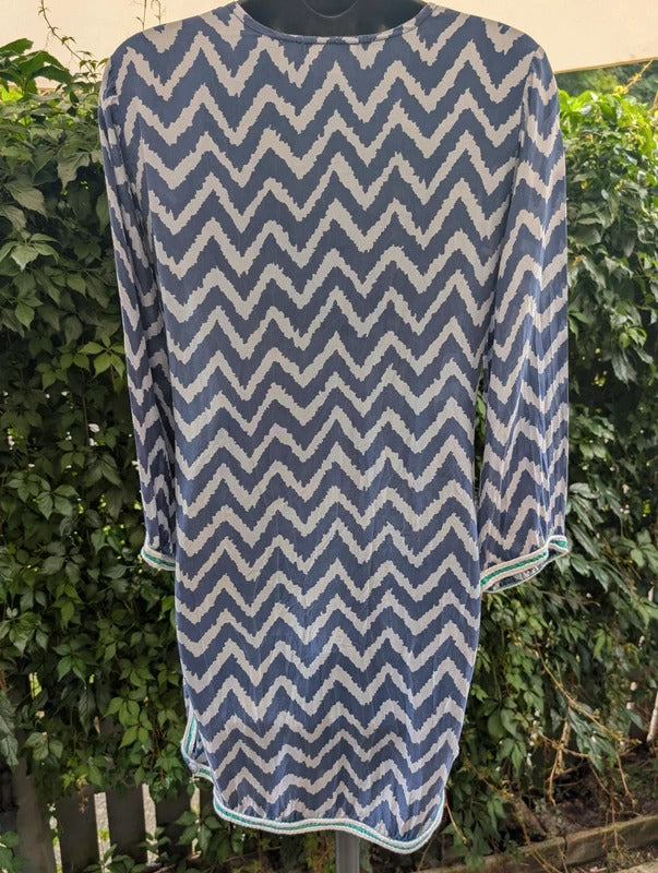 Blink Beach 100% Silk Kaftan Made in India UK10