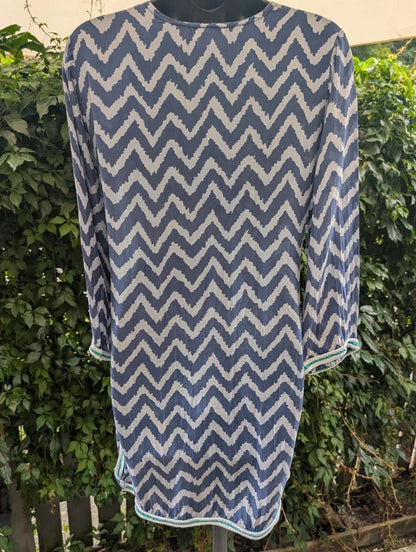 Blink Beach 100% Silk Kaftan Made in India UK10