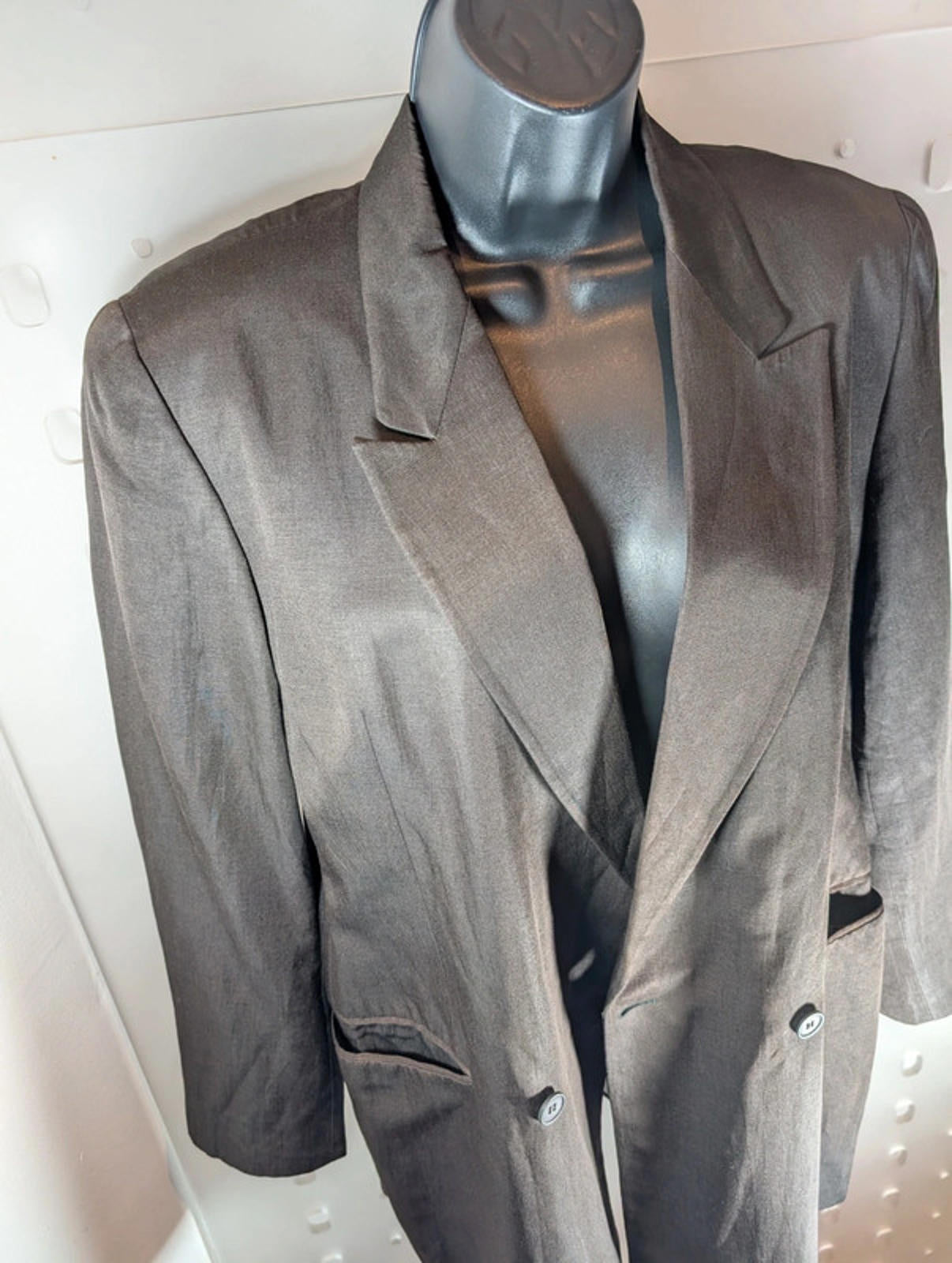 Vintage Umberto Ginocchietti Silk Linen Blazer – IT 42 (UK 10) | Made in Italy