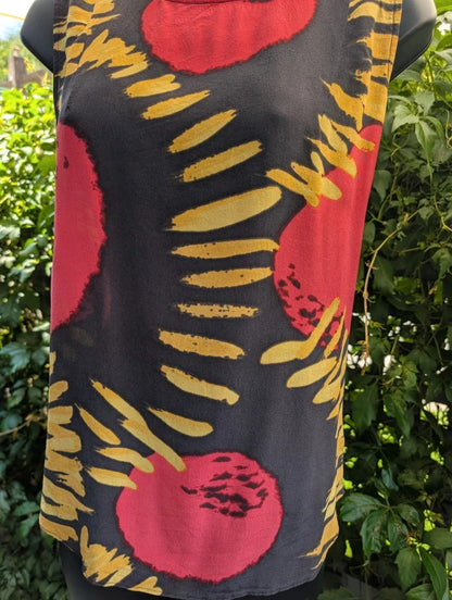 ROA for Monsoon Pure Silk Blouse Abstract Print UK14