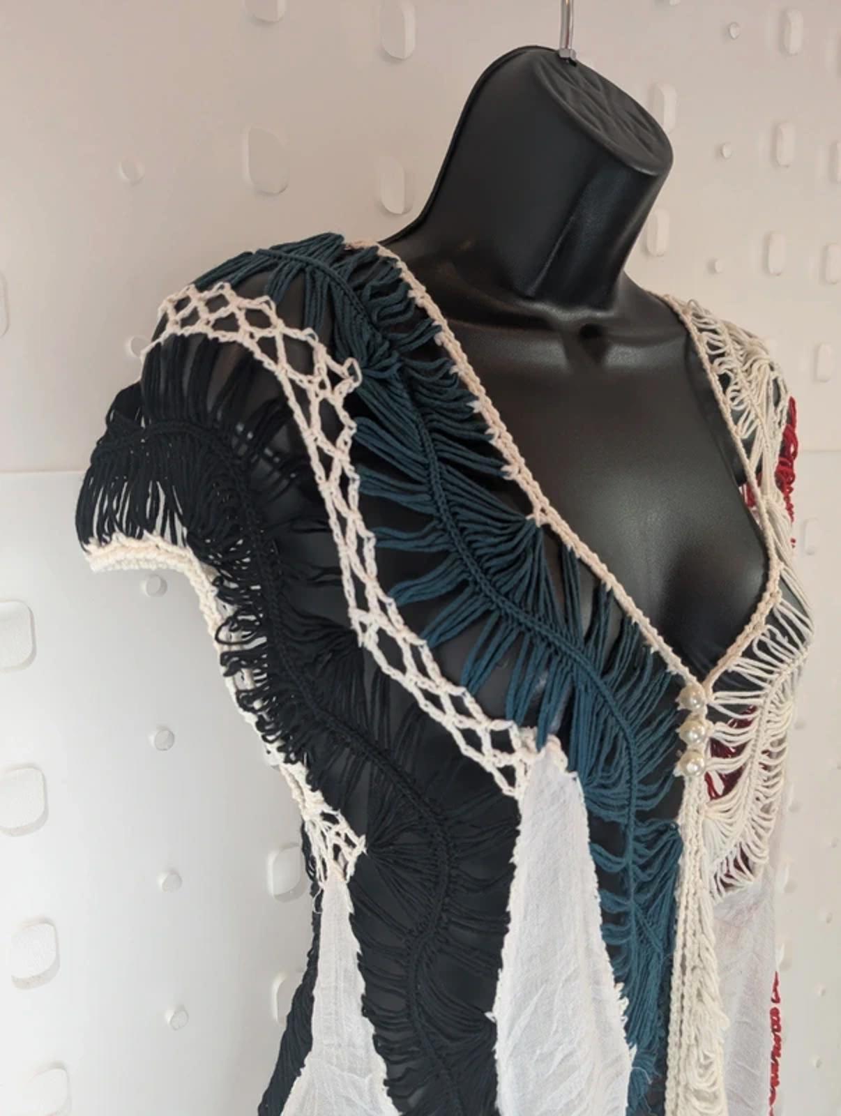 Crochet Boho Top Size 10/12