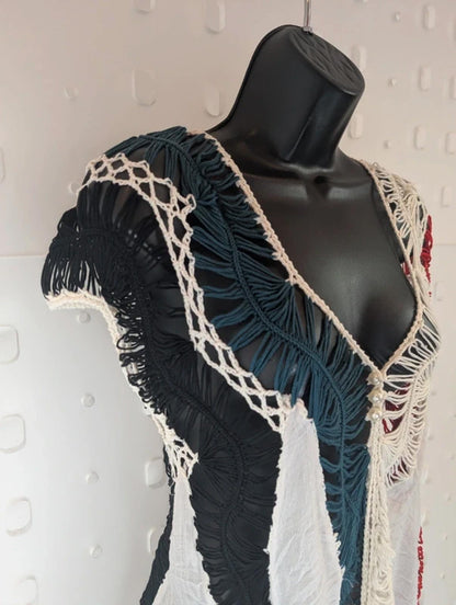 Crochet Boho Top Size 10/12