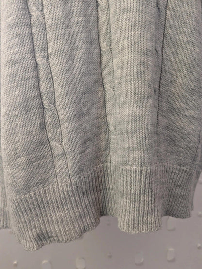 Ryan Keith Grey Cable Knit Sweater Vest – Size L
