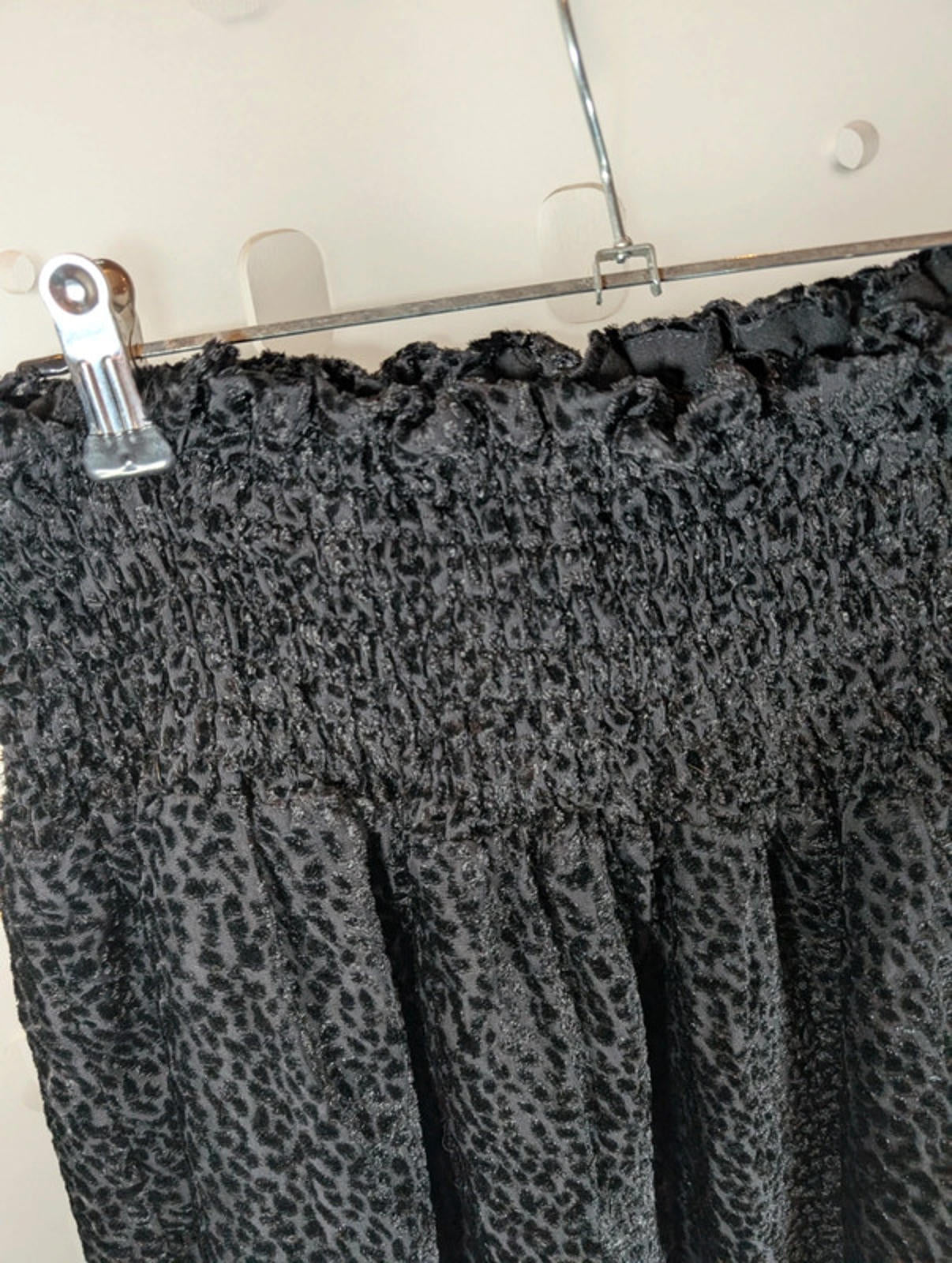 Hush Black Leopard Burnout Mini Skirt – UK 10