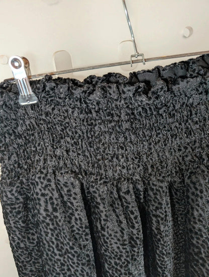 Hush Black Leopard Burnout Mini Skirt – UK 10