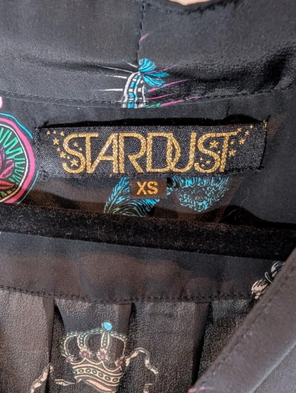 Stardust London "Betty" Blouse - Sacred Heart Print - XS