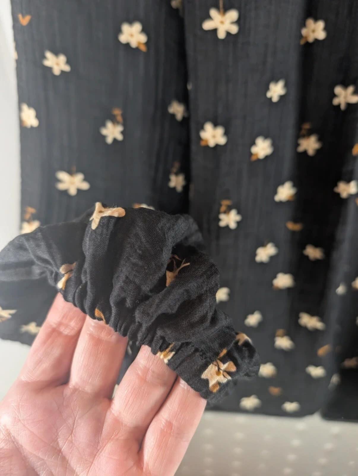 Soya Concept Floral Blouse Eco Vero Lyocell Black Medium