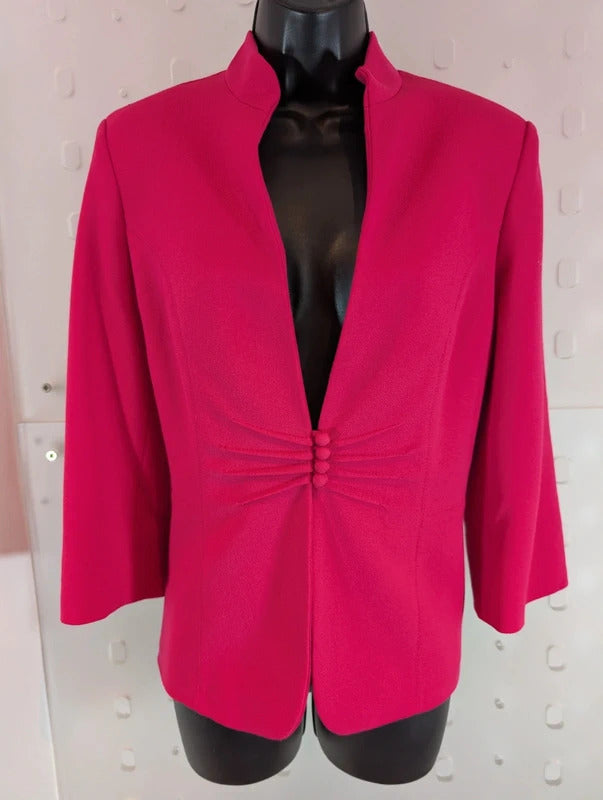 Eleganzé Fuchsia Pink Tailored Jacket UK12
