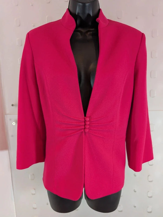 Eleganzé Fuchsia Pink Tailored Jacket UK12