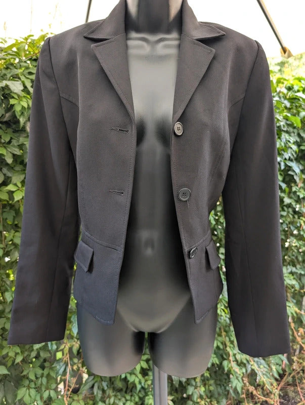 Hennes Collection Fitted Black Blazer UK10