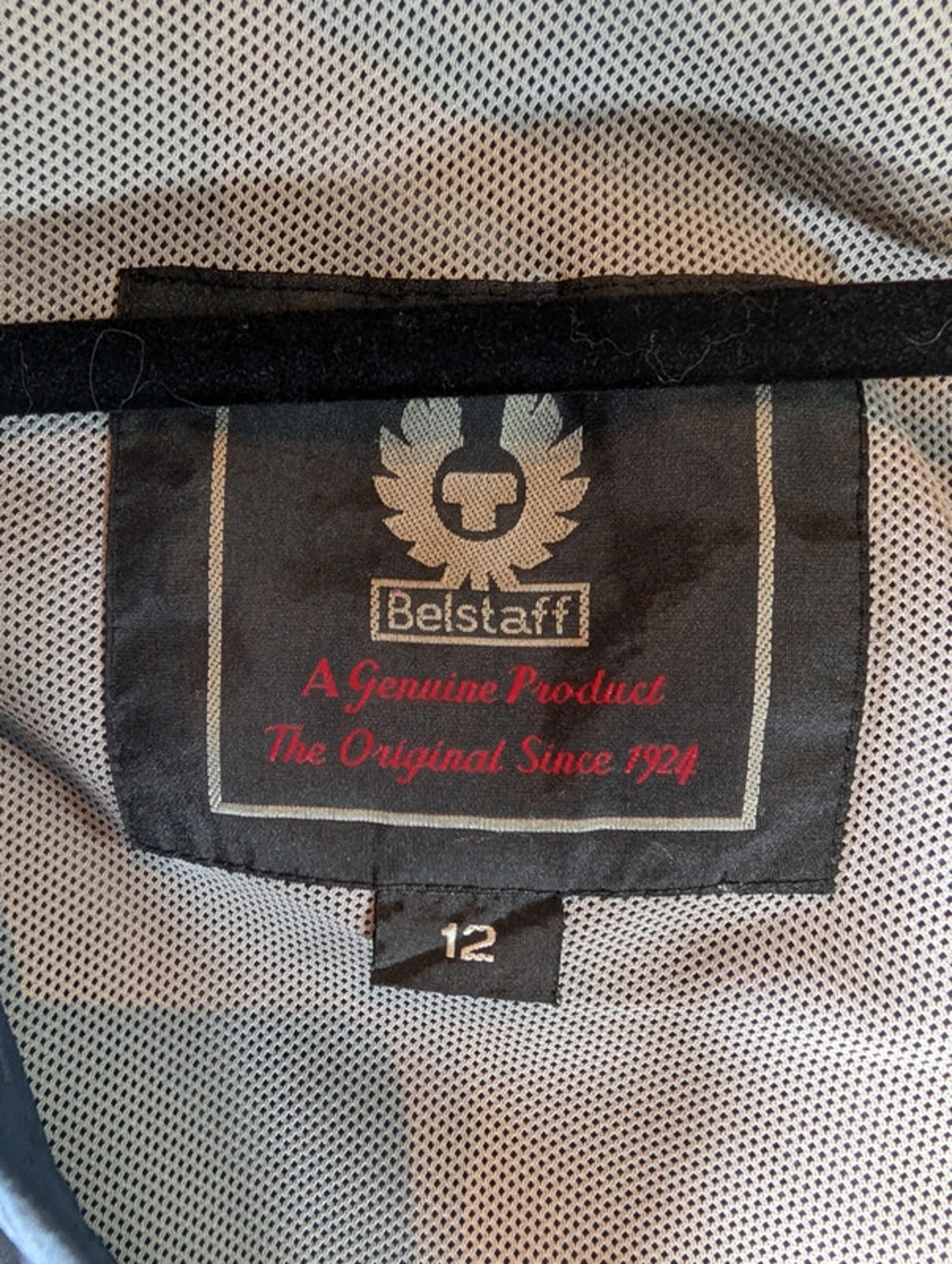 Belstaff Bomber Jacket Slate Blue Labelled 12 Fits 8/10 Lightweight