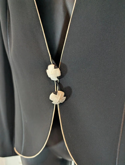Jacques Vert AW07 Black Champagne Occasion Blazer UK14
