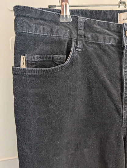 Fabienne Chapot Eva Black Corduroy Flare Trousers W29 L29