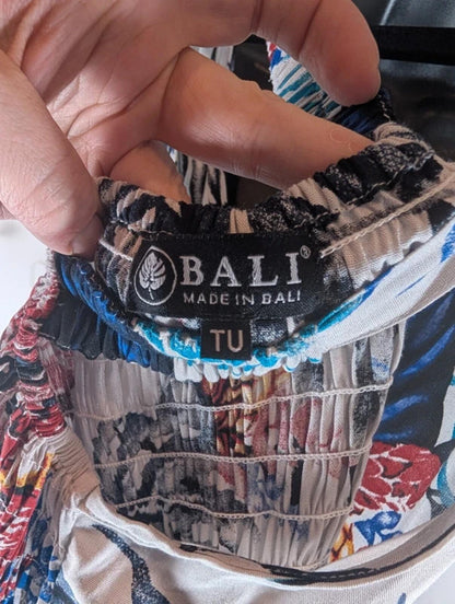 Bali Tropical Print Sundress Made In Bali One Size