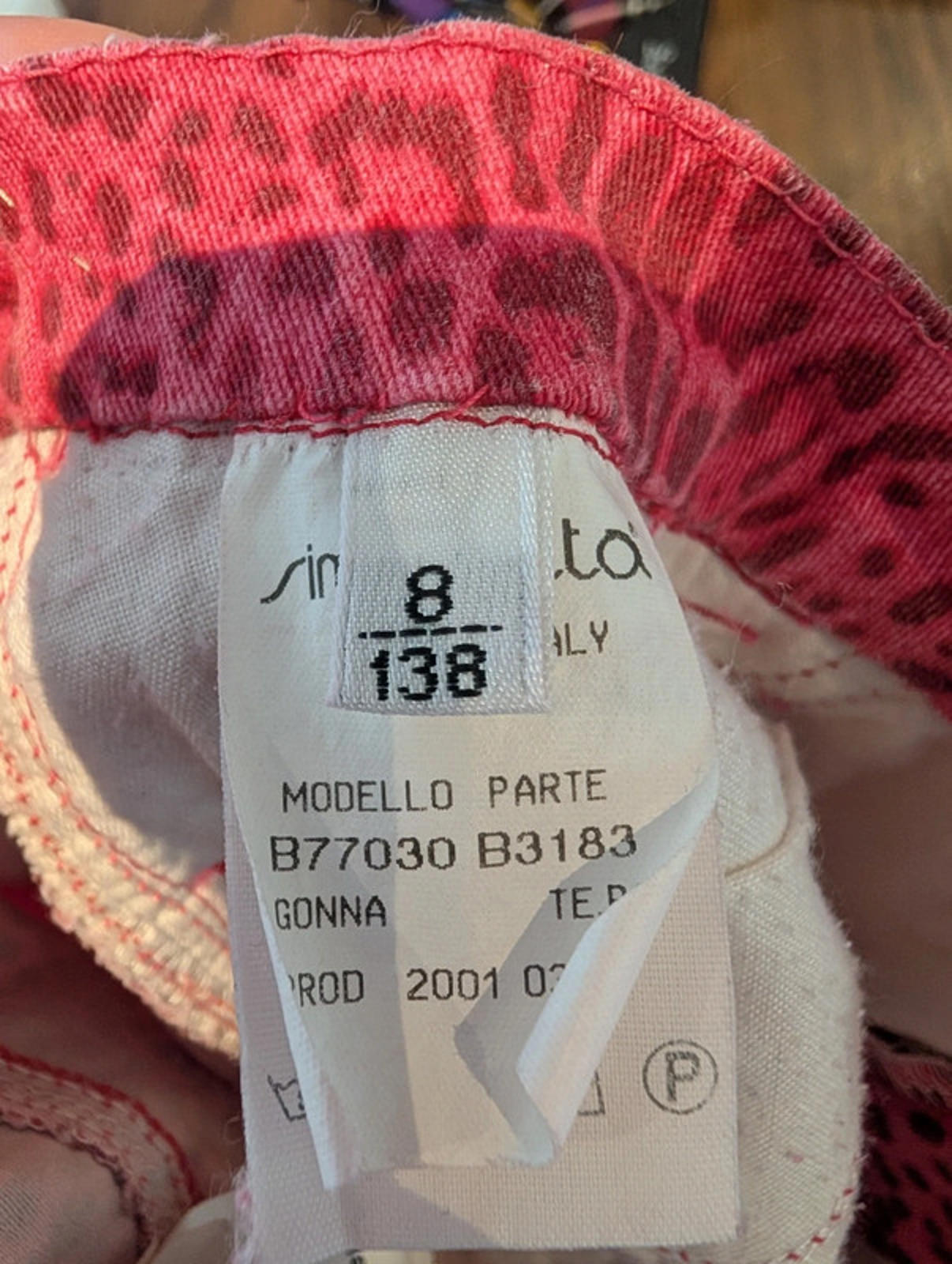Roberto Cavalli Angels pink leopard skirt (age 10-12 / IT 40)