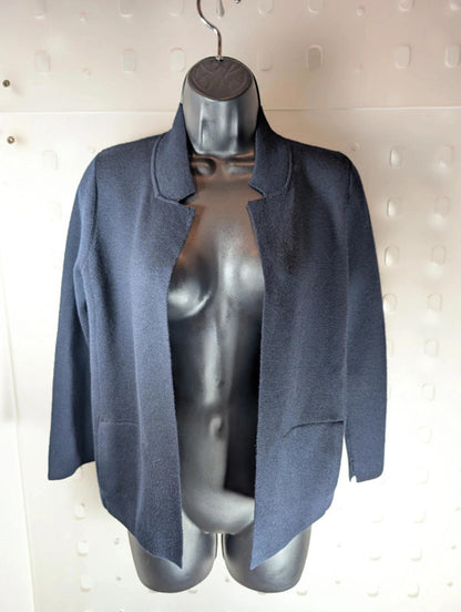Jigsaw Wool Cardigan – Navy – Size XS