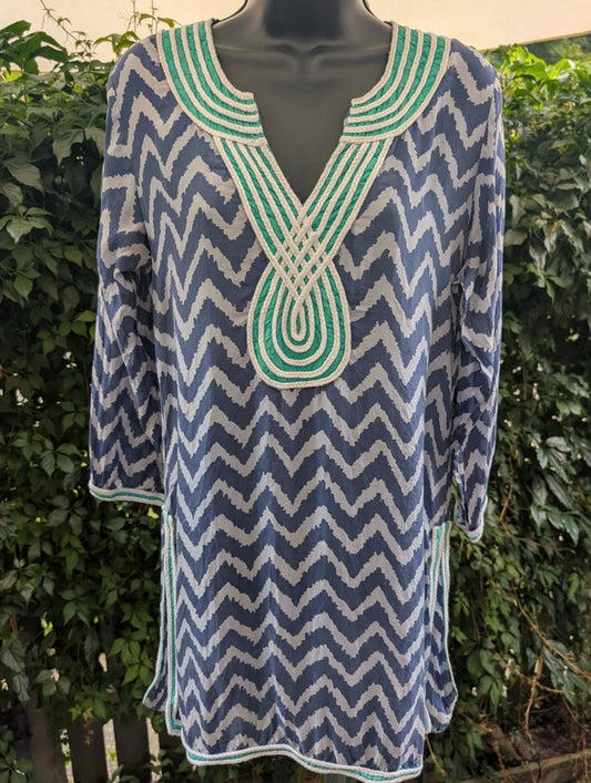 Blink Beach 100% Silk Kaftan Made in India UK10