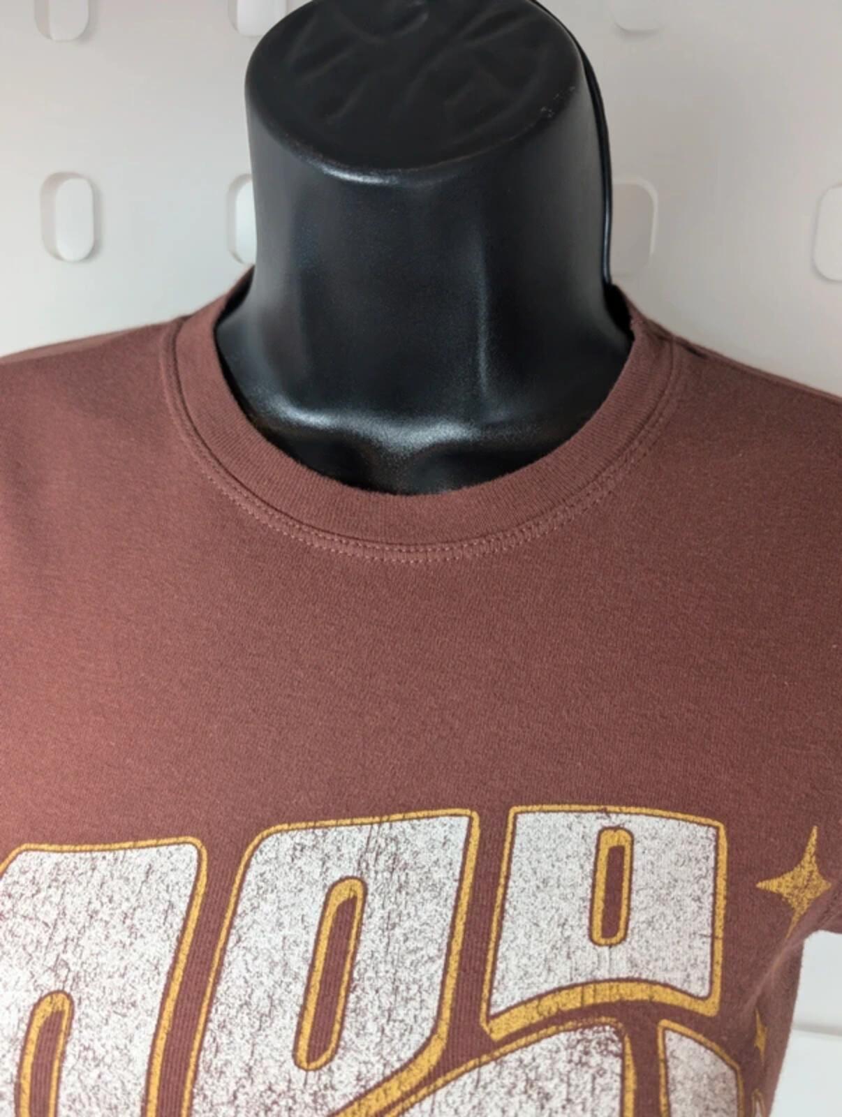 Urban Outfitters Good Luck Graphic T-Shirt Brown XS