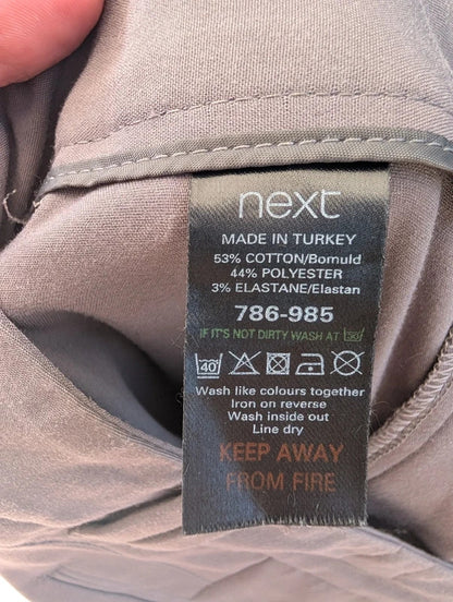 Next Capri Trousers Taupe UK10 Regular