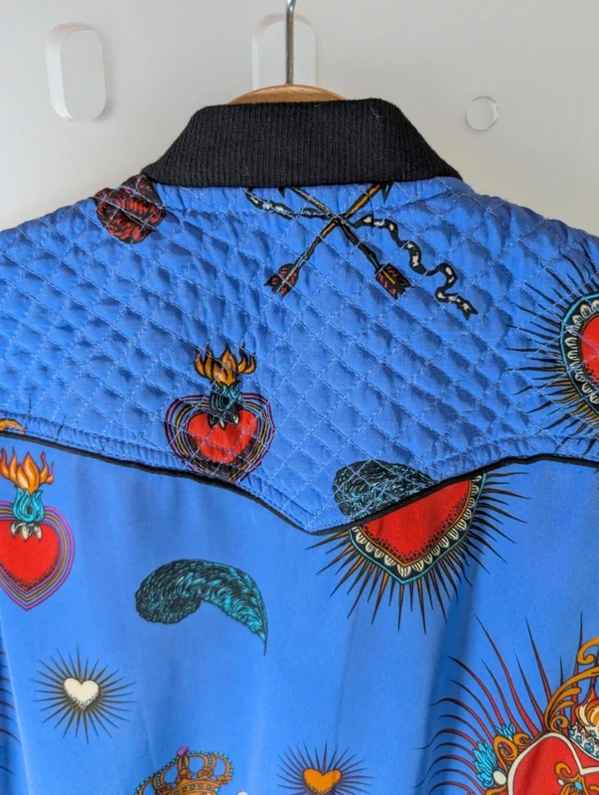 Stardust London Kids Heart Print Bomber Jacket Size S Discontinued Collectable