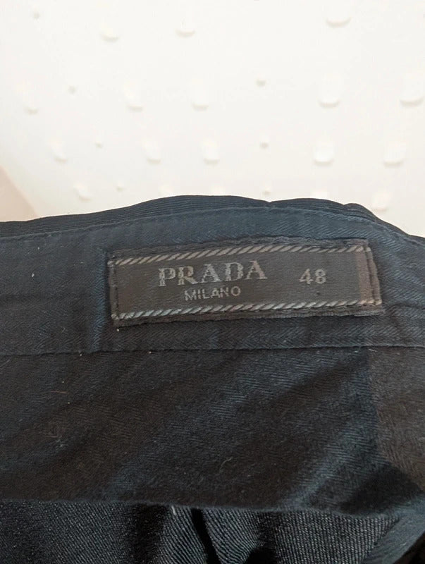 Vintage Prada Milano Tailored Slim Trousers IT48